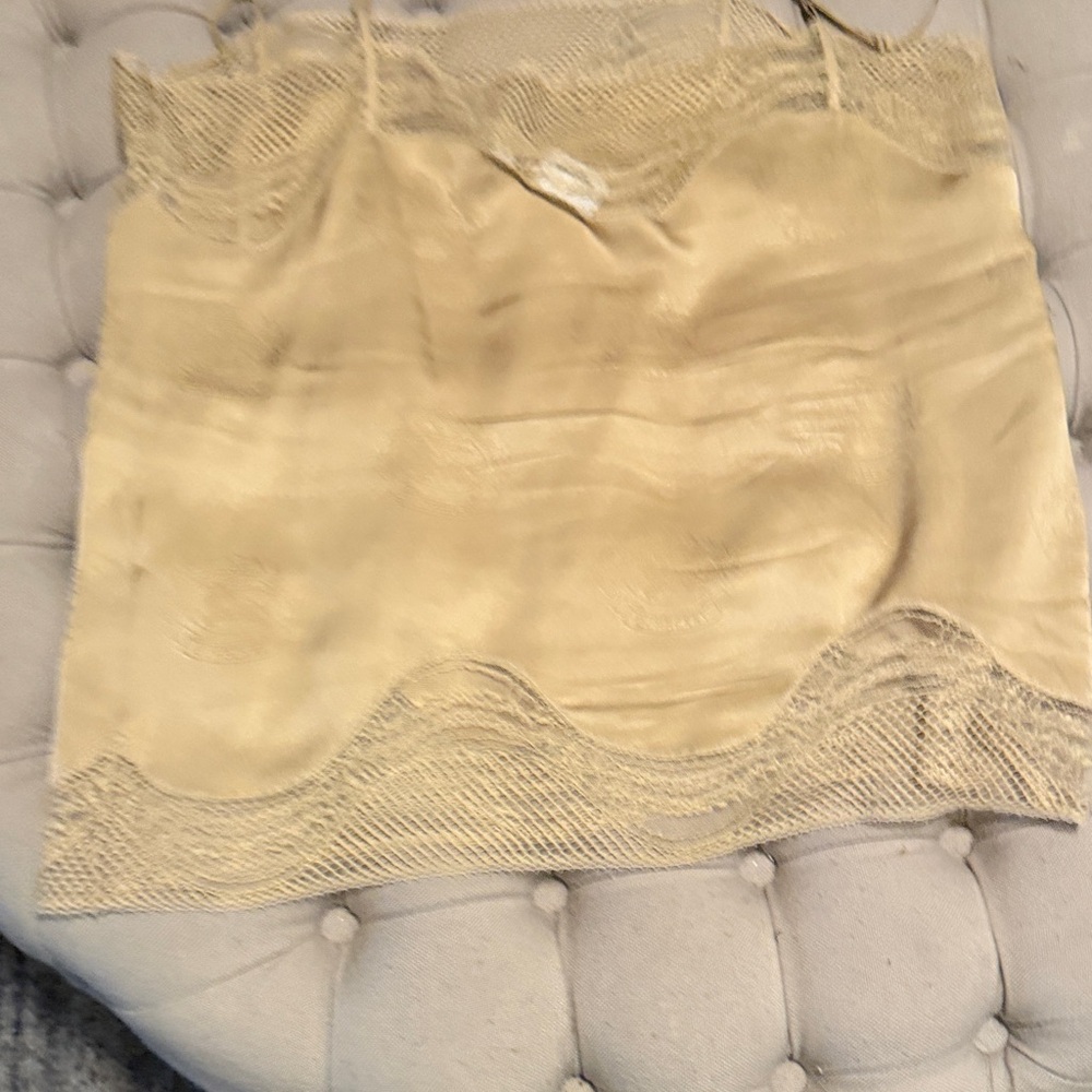 Burberry Beige Lace Satin Camisole - Picture 5 of 7